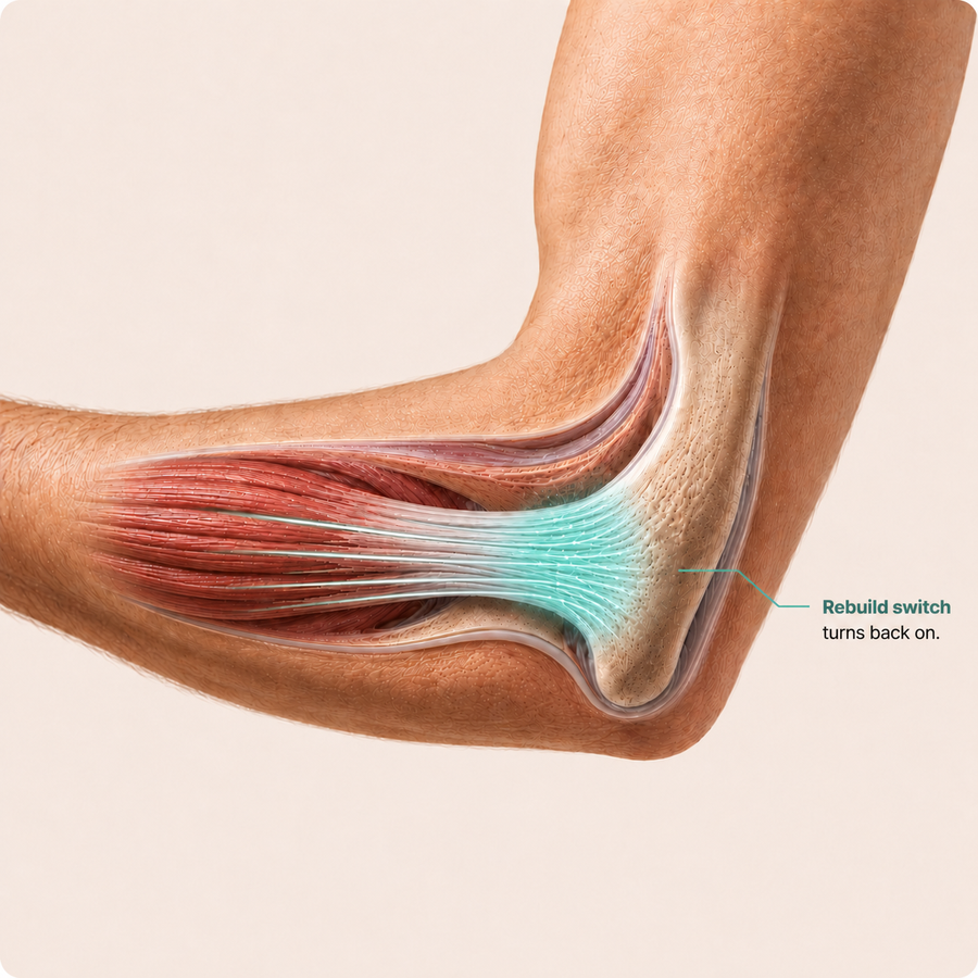 Progressive loading helping collagen rebuild